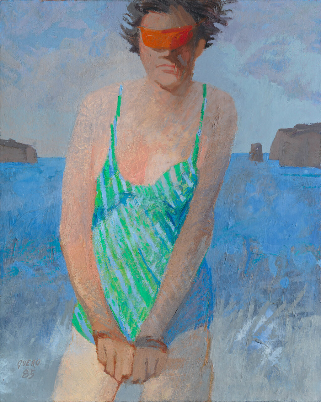 Ernesto Quero - En la playa con visera