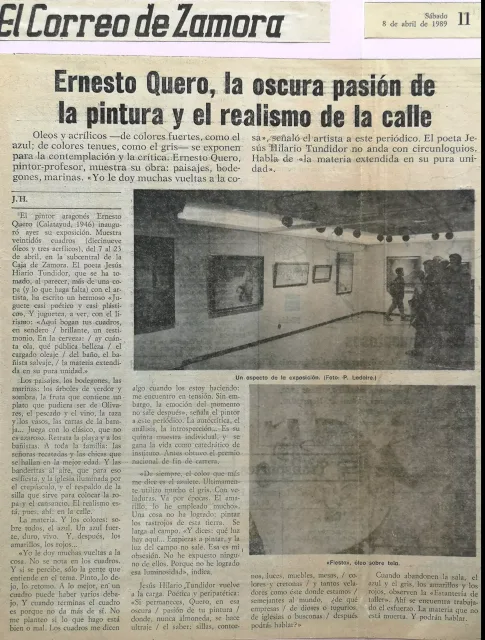 Ernesto Quero -  Exposición Caja Zamora (1989) 