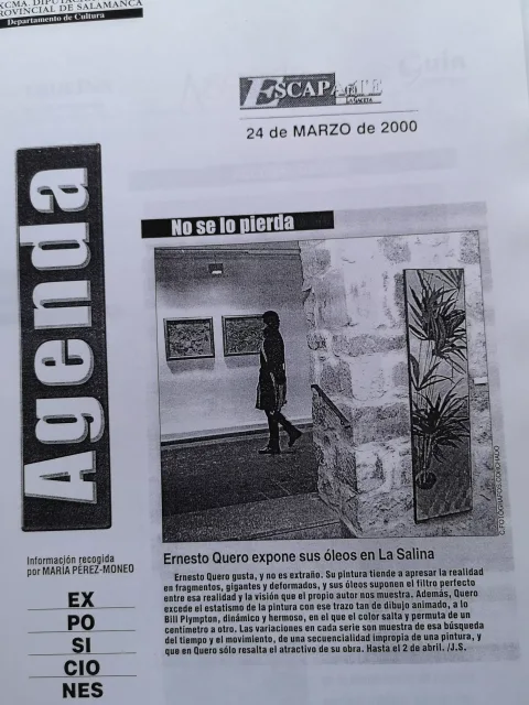 Ernesto Quero -  Exposición Lumina, en La Salina (2000) 